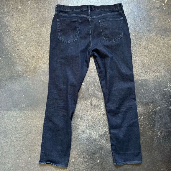 Banana Republic Blue Dark Wash Jeans Slim Fit Size 37x33 Cotton Blend Style - Picture 7 of 12